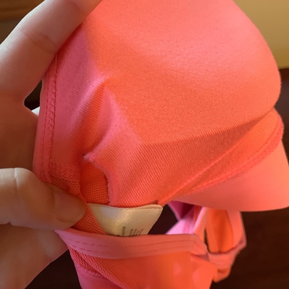 Women’s Juniors Zyia Active Hot Pink Stretch Athletic Activewear Sports Bra - Picture 7 of 9